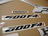 Honda CBR 600 F4i 2002 - Silber/Schwarze Version - Dekorset