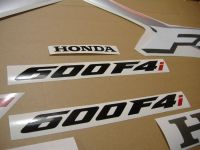 Honda CBR 600 F4i 2002 - Silver/Black Version - Decalset