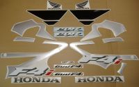 Honda CBR 600 F4i 2002 - Silber/Schwarze Version - Dekorset