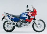 Honda XRV 750 Africa Twin 2002 - Blau/Rote Version - Dekorset