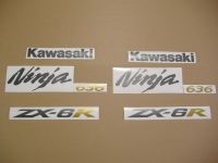 Kawasaki ZX-6R 2006 - Black Version - Decalset