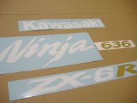 Kawasaki ZX-6R 2006 - Blaue Version - Dekorset