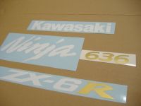 Kawasaki ZX-6R 2006 - Blue Version - Decalset