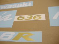 Kawasaki ZX-6R 2006 - Blaue Version - Dekorset