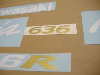 Kawasaki ZX-6R 2006 - Blue Version - Decalset