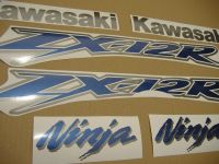 Kawasaki ZX-12R 2003 - Silber Version - Dekorset