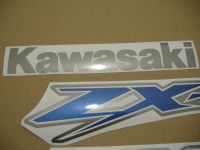 Kawasaki ZX-12R 2003 - Silber Version - Dekorset