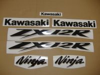 Kawasaki ZX-12R 2004 - Silver Version - Decalset