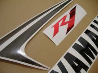 Yamaha YZF-R1 RN22 2009 - White/Red EU Version - Decalset