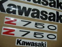 Kawasaki Z 750 2006 - Silver Version - Decalset
