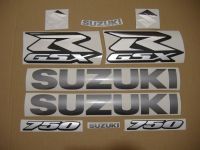 Suzuki GSX-R 750 2008 - Schwarze Version - Dekorset