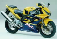 Honda CBR 954RR 2003 - Yellow/Darkblue Version - Decalset