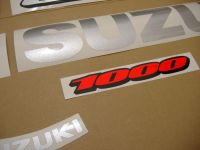 Suzuki GSX-R 1000 2008 - Blue Version - Decalset