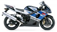 Suzuki GSX-R 1000 2003 - Weiß/Blaue Version - Dekorset