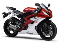 Yamaha YZF-R6 RJ15 2009 - Rot/Weiße Version - Dekorset