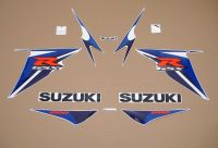 Suzuki GSX-R 600 2012 - Weiß/Blaue Version - Dekorset