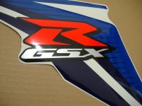 Suzuki GSX-R 600 2012 - Weiß/Blaue Version - Dekorset