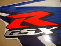 Suzuki GSX-R 600 2012 - Weiß/Blaue Version - Dekorset