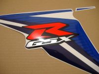 Suzuki GSX-R 600 2012 - Weiß/Blaue Version - Dekorset
