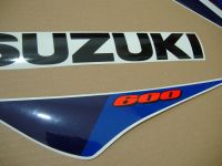Suzuki GSX-R 600 2012 - Weiß/Blaue Version - Dekorset
