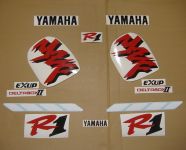 Yamaha YZF-R1 RN01 1998 - White/Red Version - Decalset