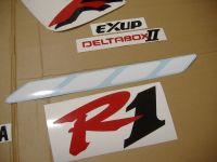 Yamaha YZF-R1 RN01 1998 - White/Red Version - Decalset