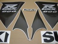 Suzuki GSX-R 600 1998 - Rot/Schwarze Version - Dekorset