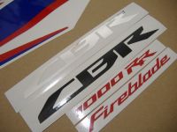 Honda CBR 1000RR 2012 - Weiße HRC Version - Dekorset