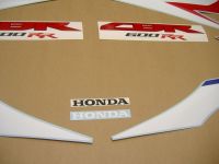 Honda CBR 600RR 2010 - Weiß/Blau/Rote Version - Dekorset