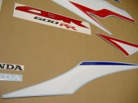 Honda CBR 600RR 2010 - White/Blue/Red Version - Decalset