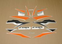 Honda CBR 600RR 2010 - Orange/Schwarze Version - Dekorset