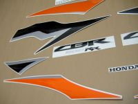 Honda CBR 600RR 2010 - Orange/Black Version - Decalset