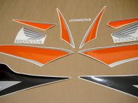 Honda CBR 600RR 2010 - Orange/Black Version - Decalset