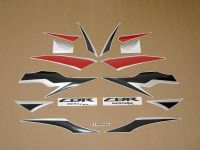 Honda CBR 600RR 2010 - Rot/Schwarze Version - Dekorset