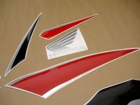 Honda CBR 600RR 2010 - Rot/Schwarze Version - Dekorset