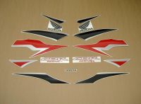 Honda CBR 600RR 2011 - Black/Red Version - Decalset