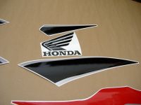 Honda CBR 600RR 2011 - Schwarz/Rote Version - Dekorset