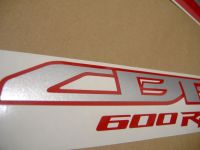 Honda CBR 600RR 2011 - Schwarz/Rote Version - Dekorset