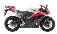 Honda CBR 600RR 2009 - Schwarz/Weiß/Rote Version - Dekorset