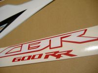 Honda CBR 600RR 2009 - Black/White/Red Version - Decalset