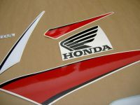 Honda CBR 600RR 2009 - Black/White/Red Version - Decalset