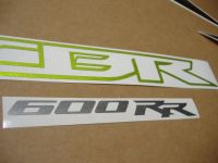 Honda CBR 600RR 2009 - Green/Black Version - Decalset