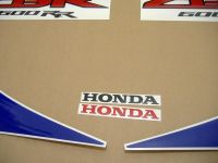 Honda CBR 600RR 2011 - White/Blue/Black Version - Decalset
