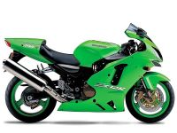 Kawasaki ZX-12R 2004 - Green Version - Decalset