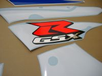 Suzuki GSX-R 750 2001 - White/Blue Version - Decalset