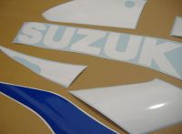 Suzuki GSX-R 750 2001 - White/Blue Version - Decalset