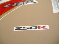 Honda CBR 250R 2012 - White/Blue Version - Decalset