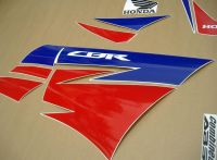 Honda CBR 250R 2013 - Weiß/Rot/Blaue Version - Dekorset