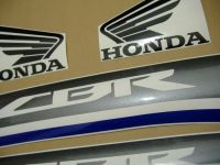 Honda CBR 600 F 2013 - White/Blue Version - Decalset