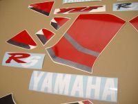 Yamaha YZF-R6 RJ03 1999 - Red/White Version - Decalset